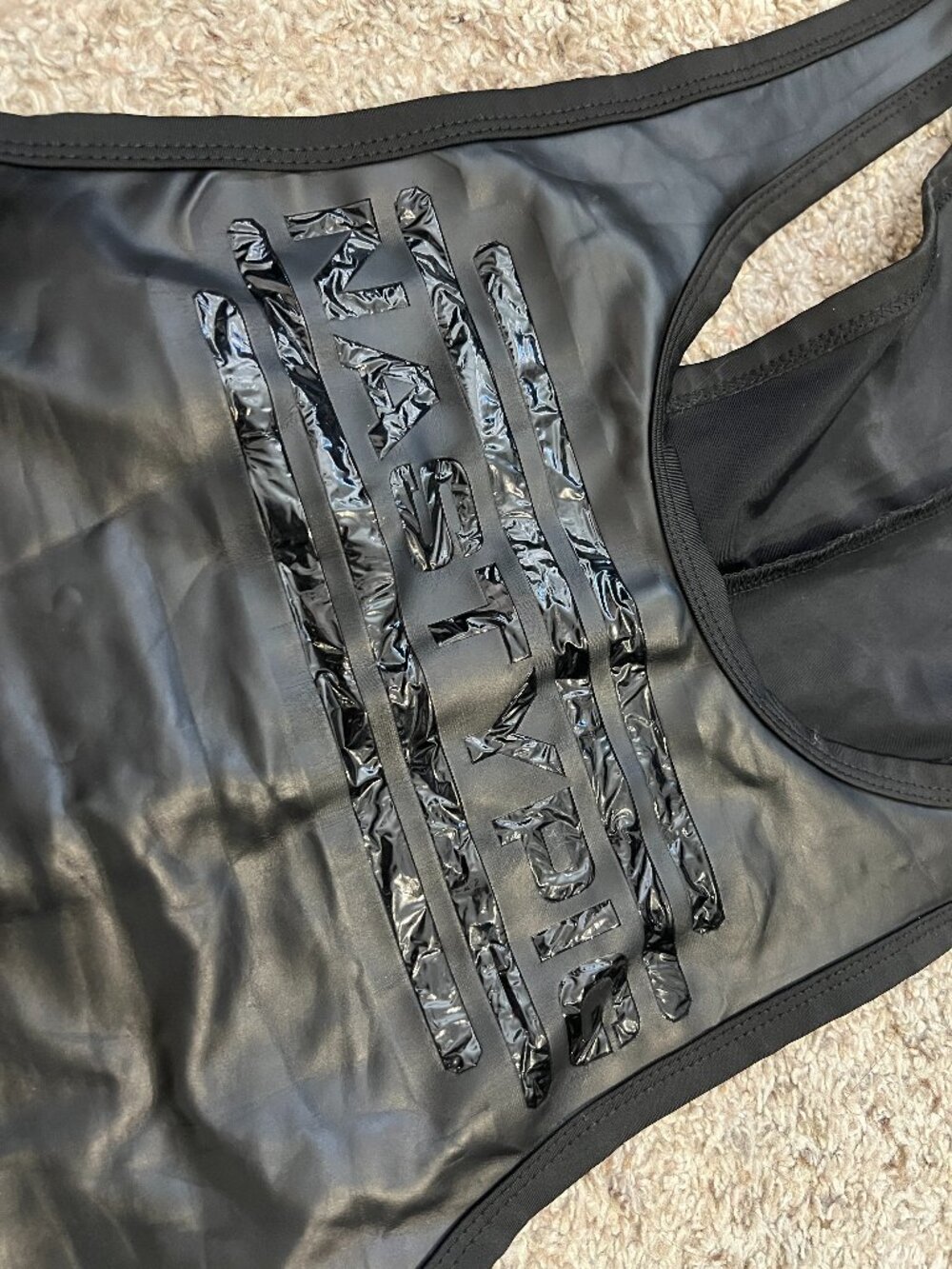 Nasty Pig Contrast Rubber Singlet Black - Picture 5 of 7